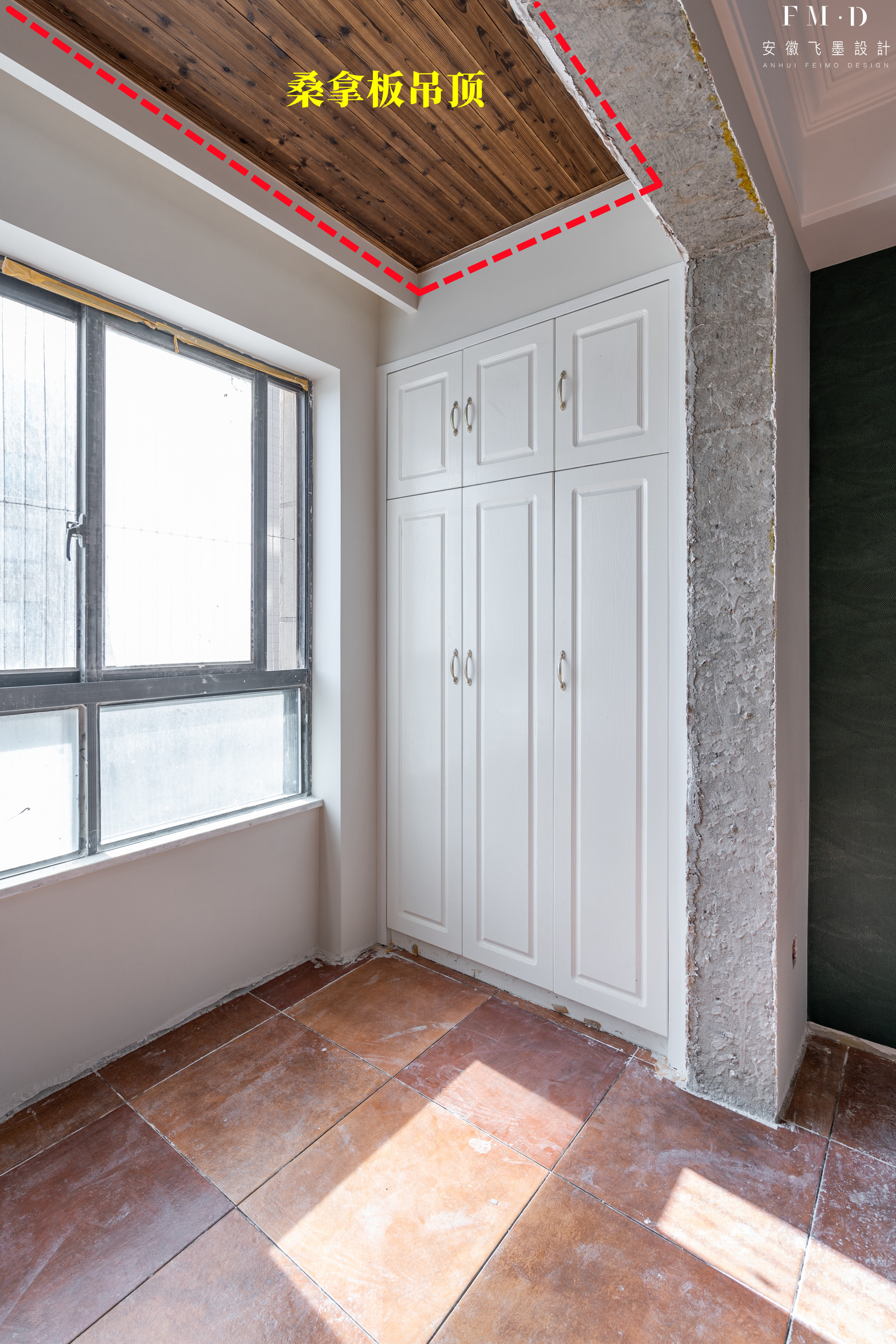 阳台桑拿板吊顶阴阳角怎么做,阳台天花板桑拿板吊顶图片