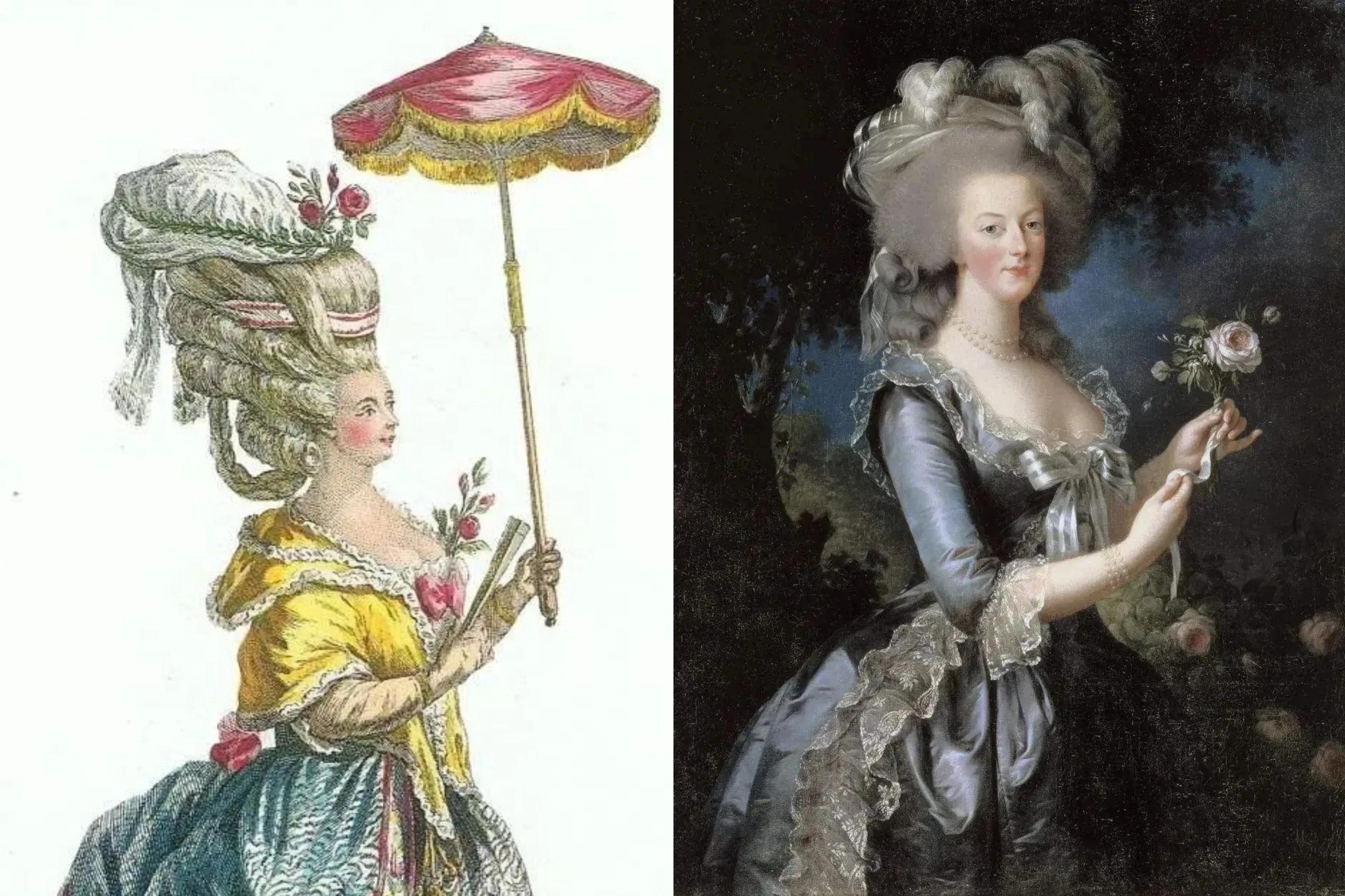 18世纪法国上流宫廷女人的发型,欧洲中世纪贵妇发型浮夸