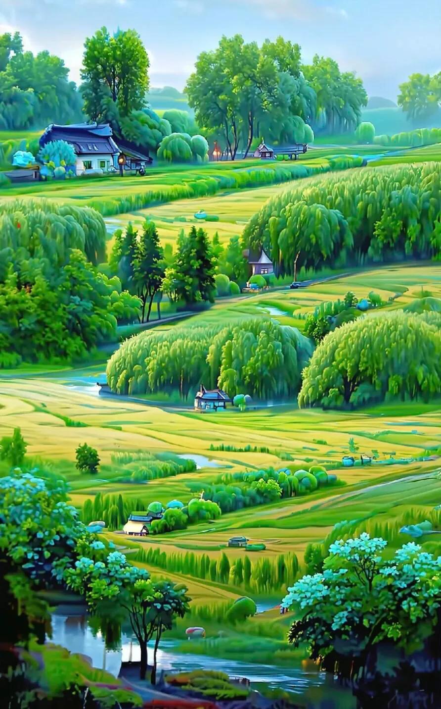 描写乡村田园风景的诗有哪些,关于描写山水田园风光的诗词短句