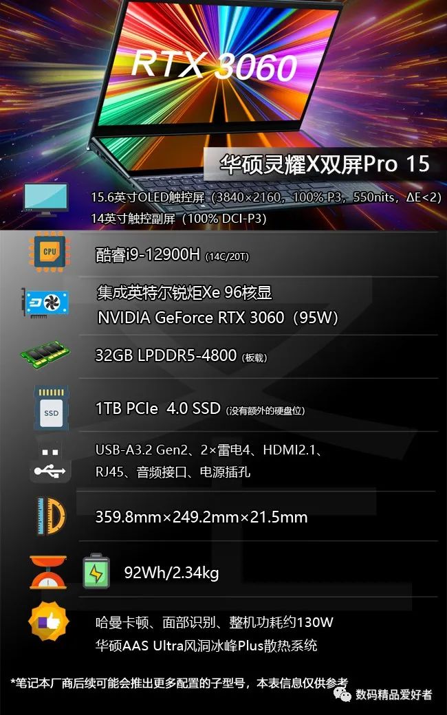 华硕灵耀折叠屏笔记本有多大,华硕灵耀x双屏笔记本i9实测