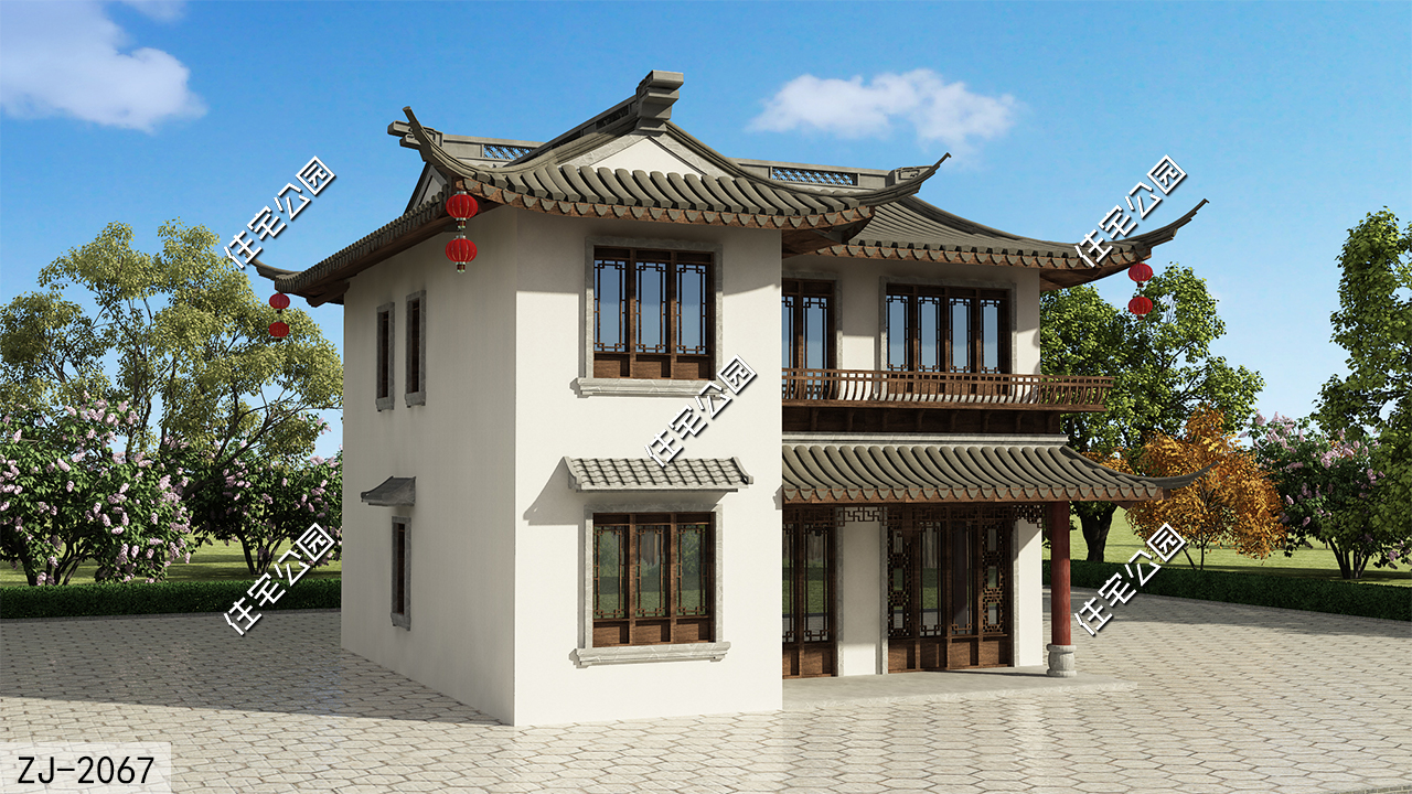 分享高端别墅,七款中式合院经典款