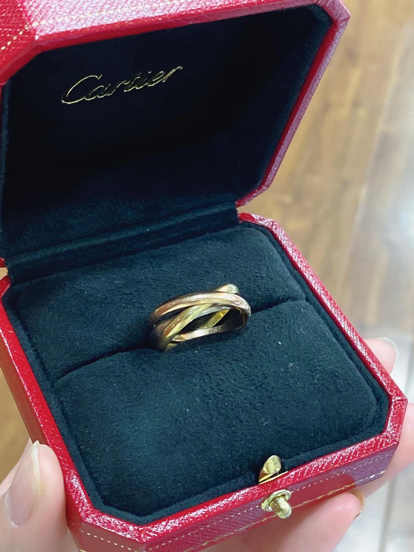 卡地亚三色戒指真假鉴定,卡地亚三色戒指宽版和窄版哪个好