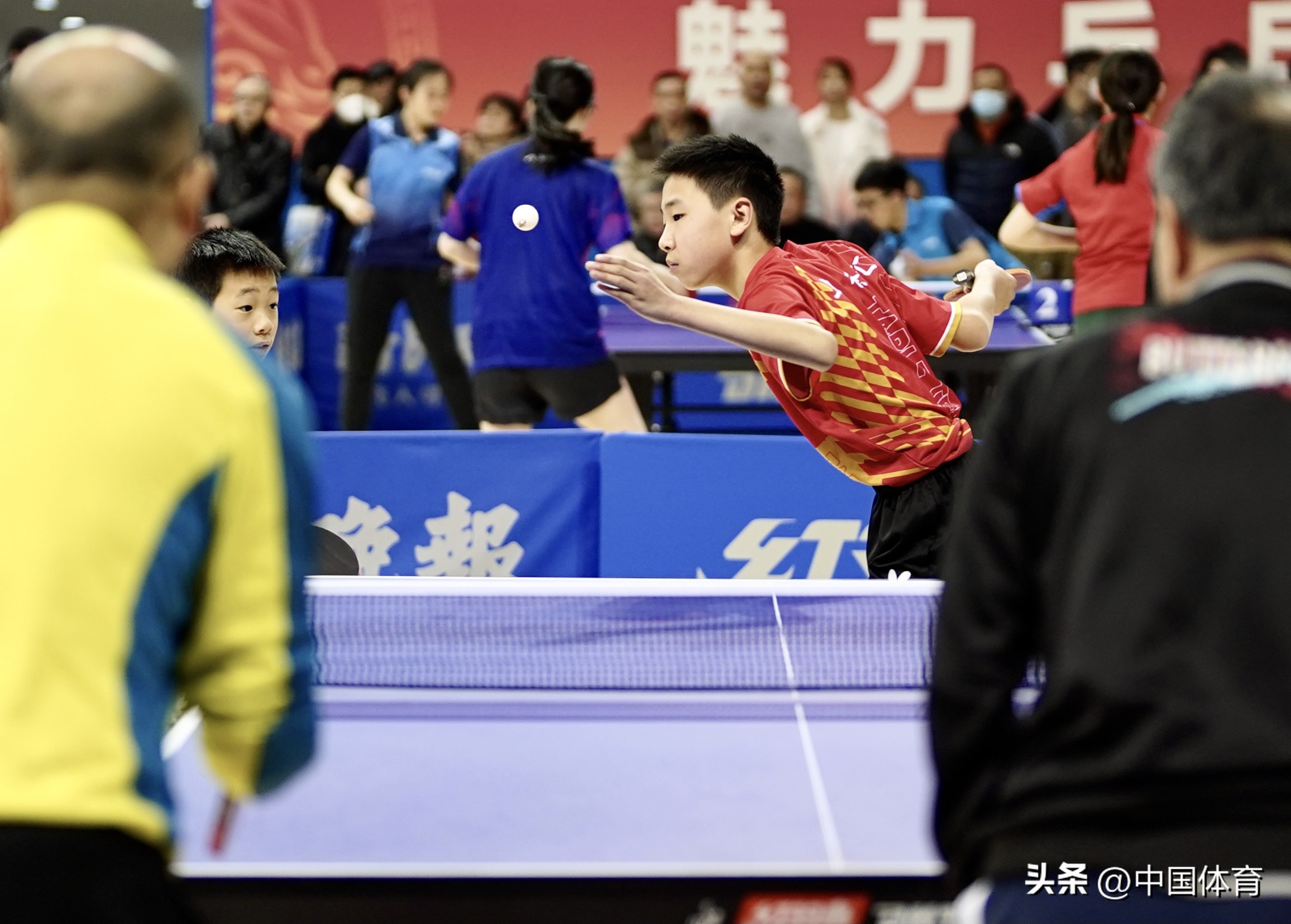 [图集]世界冠军王励勤、许昕现场助阵-新民晚报红双喜杯迎春乒乓球公开赛2023成功重启