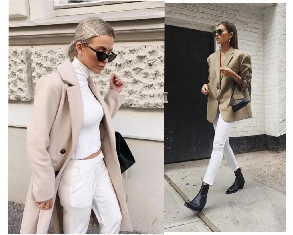 驼色外套内搭什么色彩打底,158梨形身材驼色大衣搭配高级感