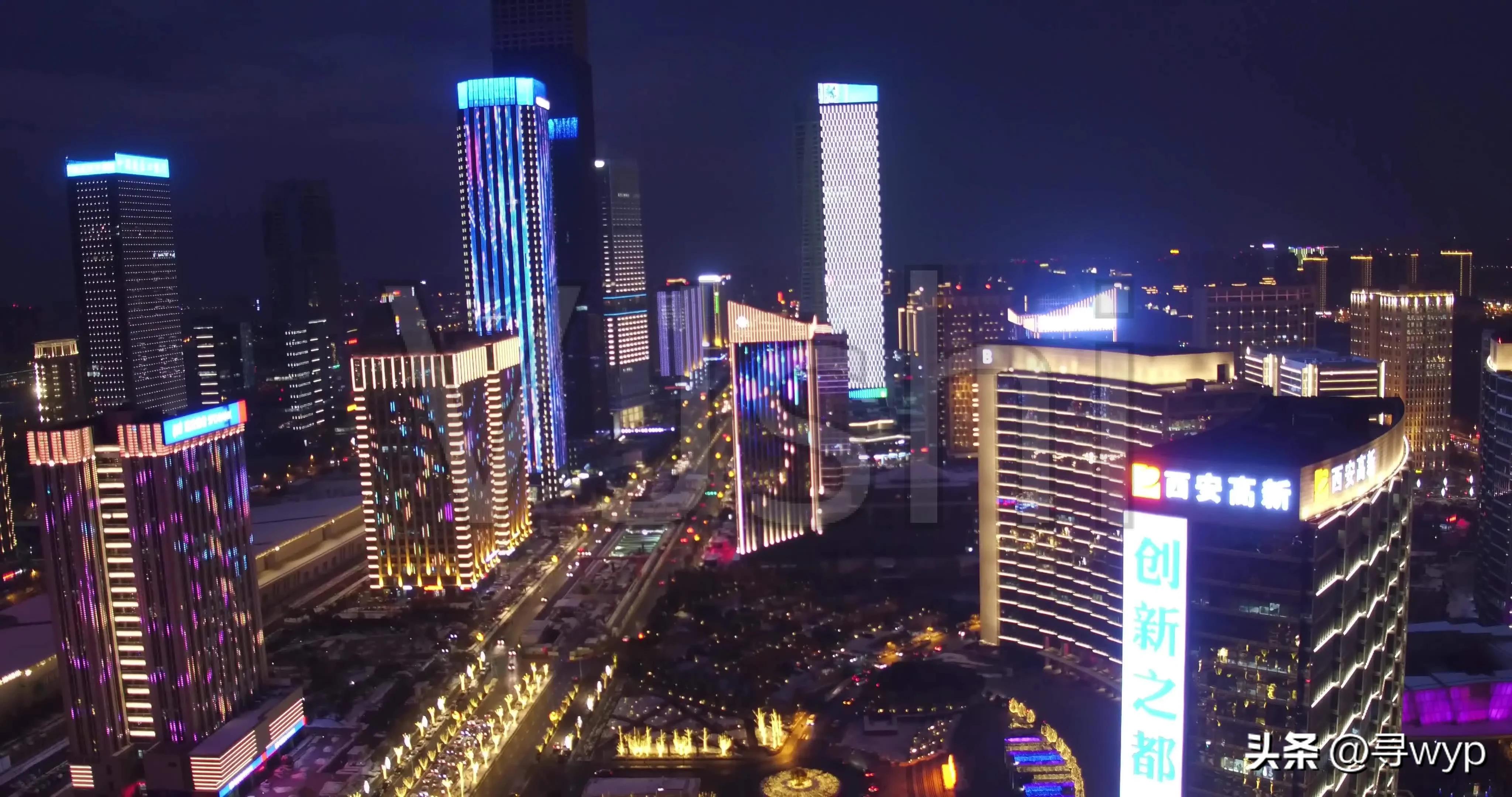 西安夜景的说说,西安朋友圈说说