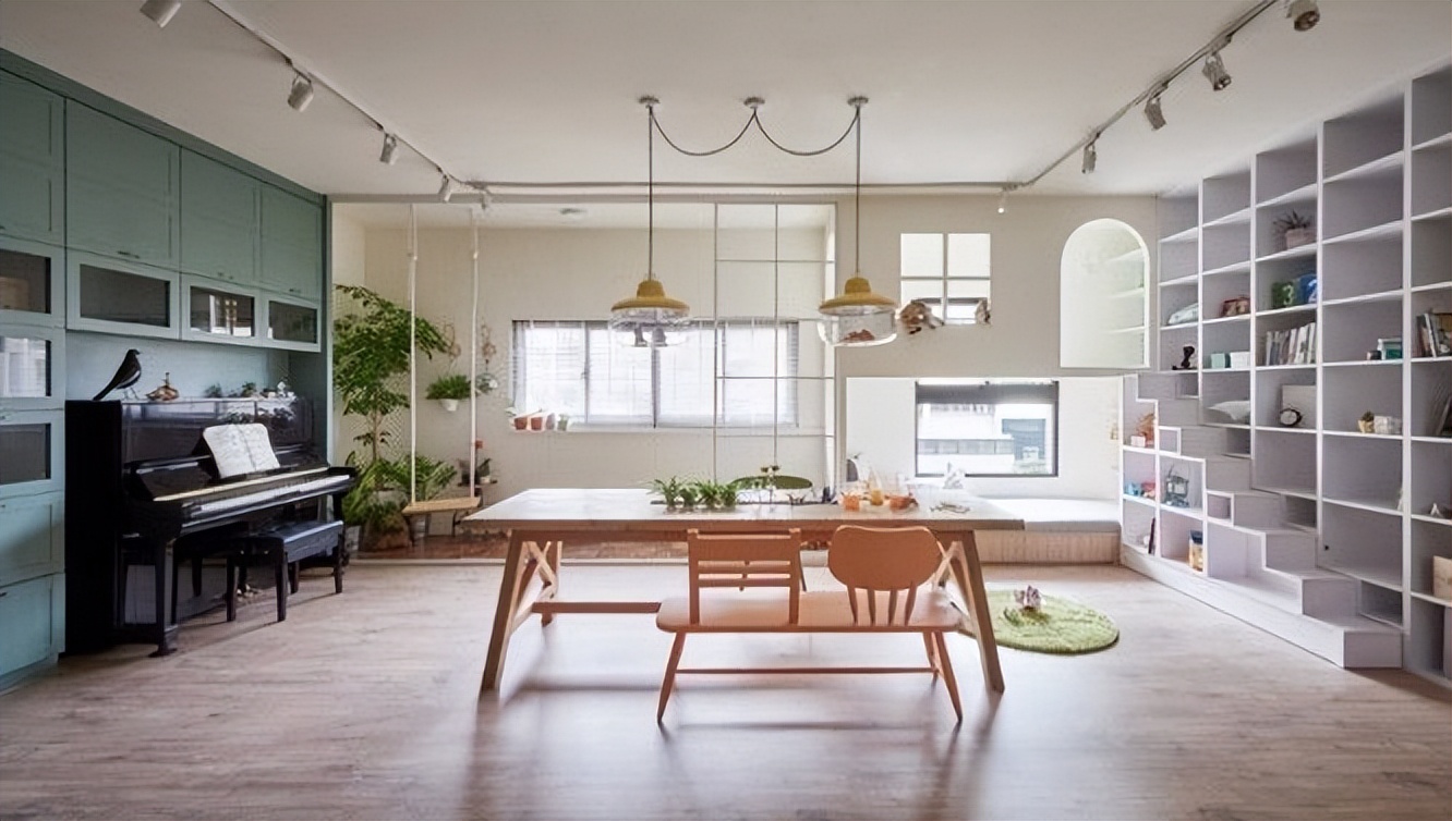 150平的家,给孩子塞下一个运动场