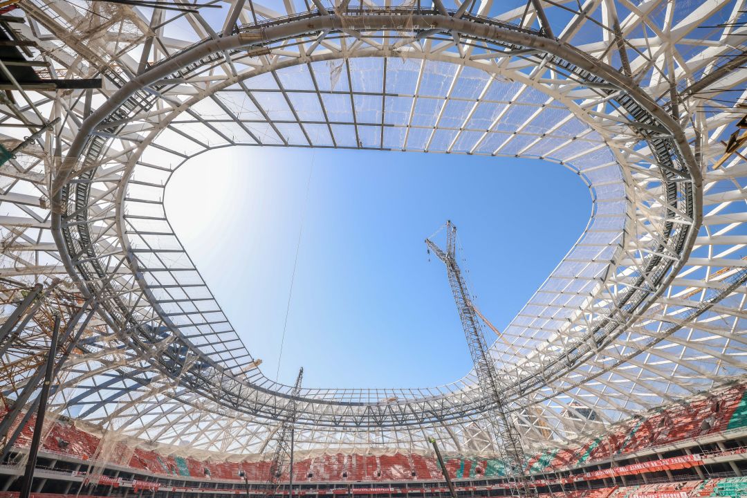 工体施工进展图,新工体外立面完工整体亮相