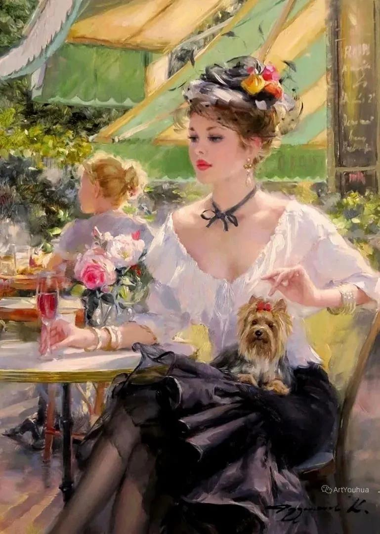 俄罗斯康斯坦丁的油画,康斯坦丁天空之镜油画