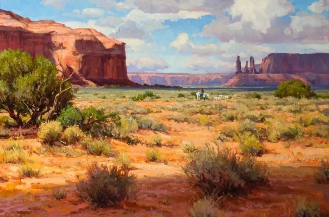 大师笔触生动的风景油画,视觉冲击力很强的风景油画图片