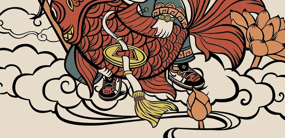 国潮风海报排版,国潮风插画作品介绍