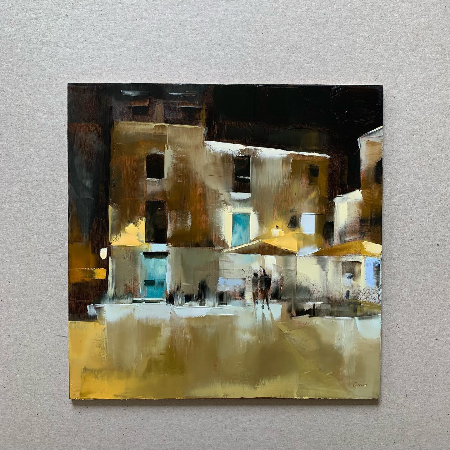 大色块静物油画,油画静物花卉色块