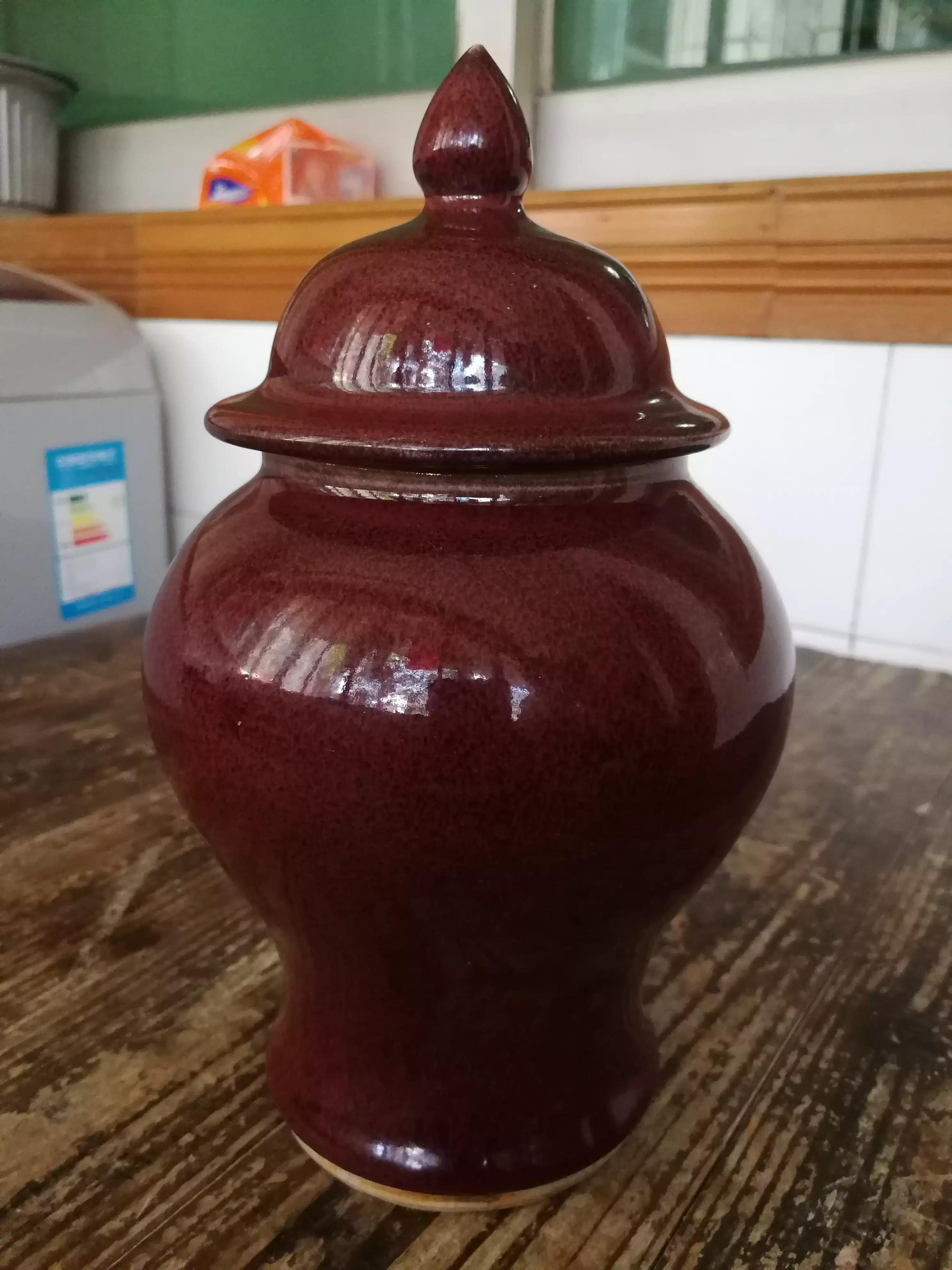 清中期单色釉将军罐,单釉将军瓶