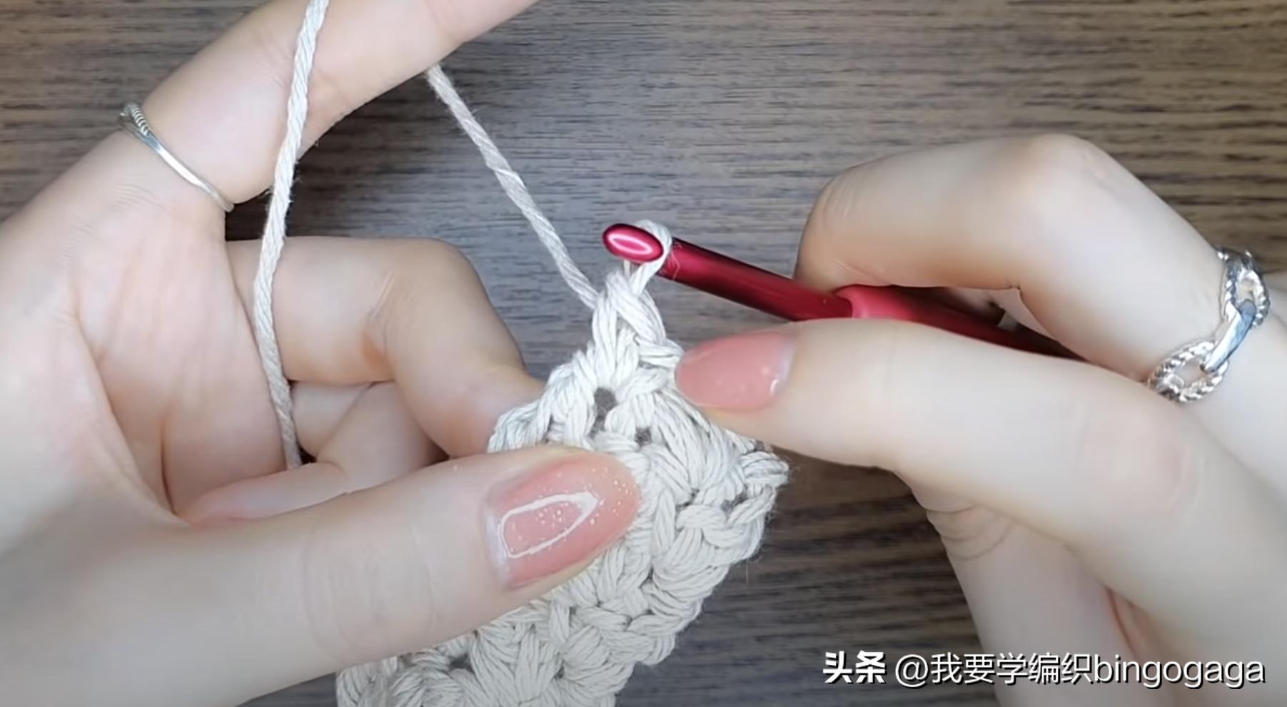 百搭时尚美人包编织教程,祖母方格包包的编织教程