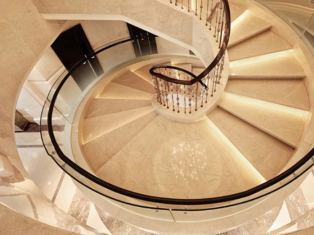 大理石网红楼梯效果图,最新流行大理石楼梯效果图