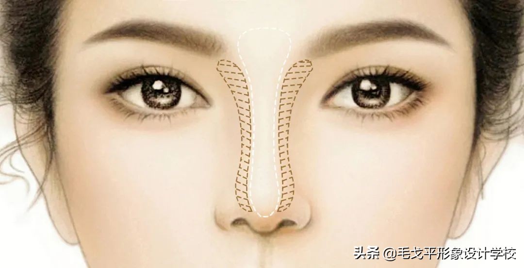 鼻影的万能画法,万能鼻子修容法