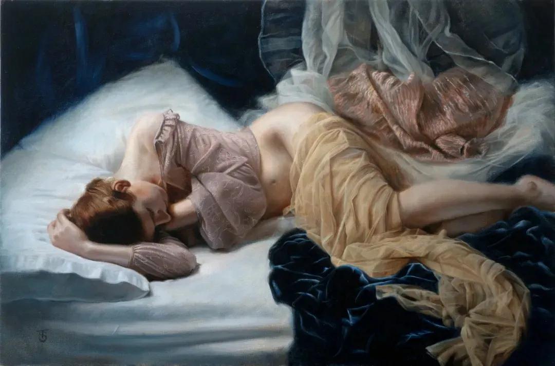 国外当代超写实艺术作品,西方油画大师笔下的绝世美人