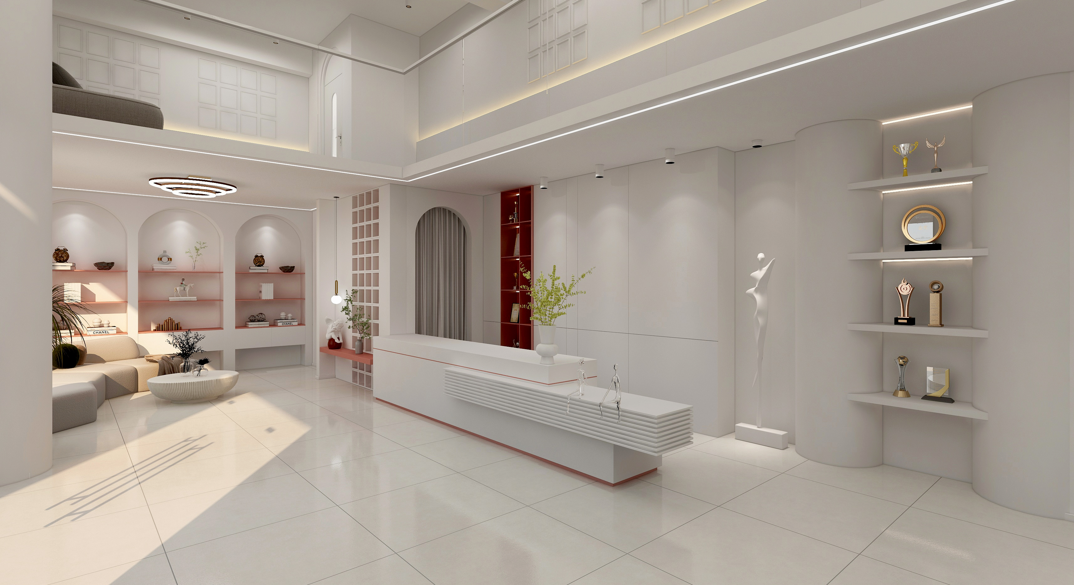 300平文化课教育培训班装修效果图,300平培训班装修设计