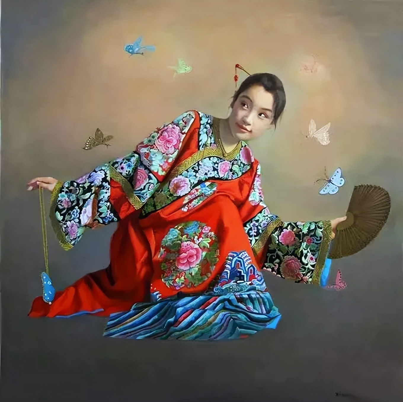 一个喜欢用上帝视角绘画女性人体美的画家，《心中的美好》舒展美