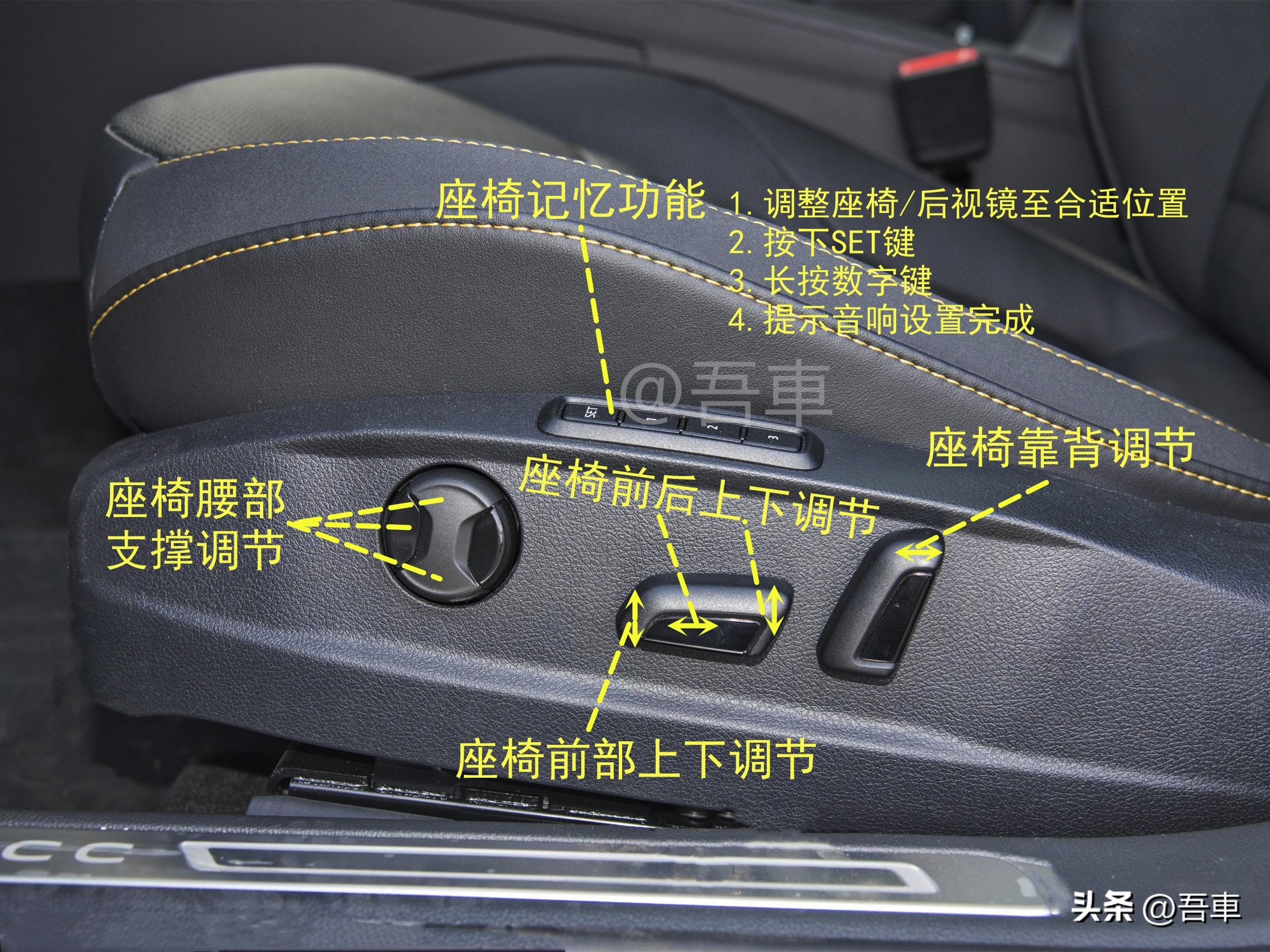 16款大众cc车内按钮大全及图解,大众cc车内开关图标大全