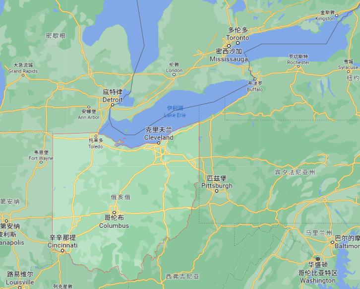 俄亥俄州自驾游路线图,密歇根州自驾旅游攻略
