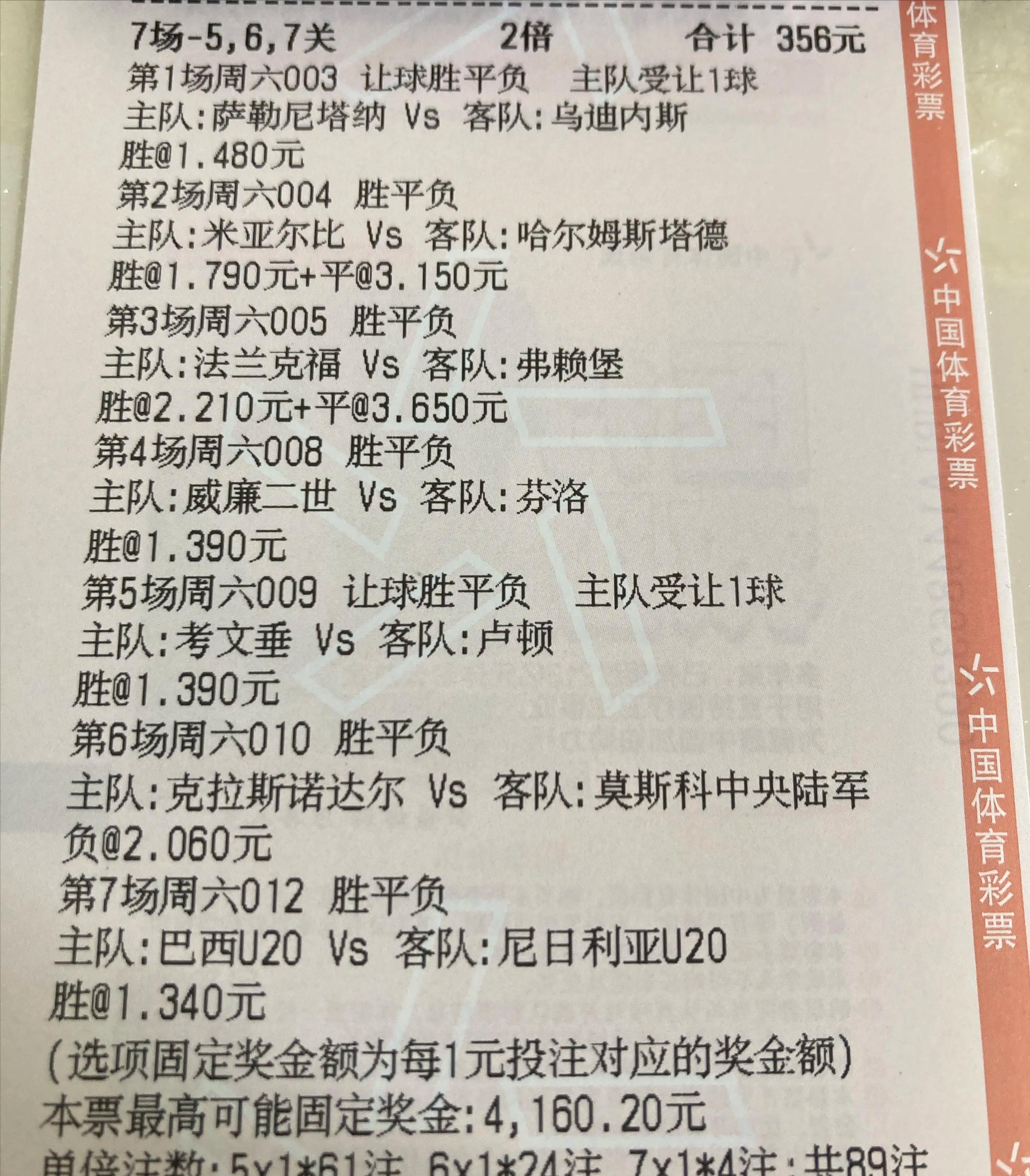 今日竞彩足球4串1实单推荐,今日足球竞彩6串1比分推荐