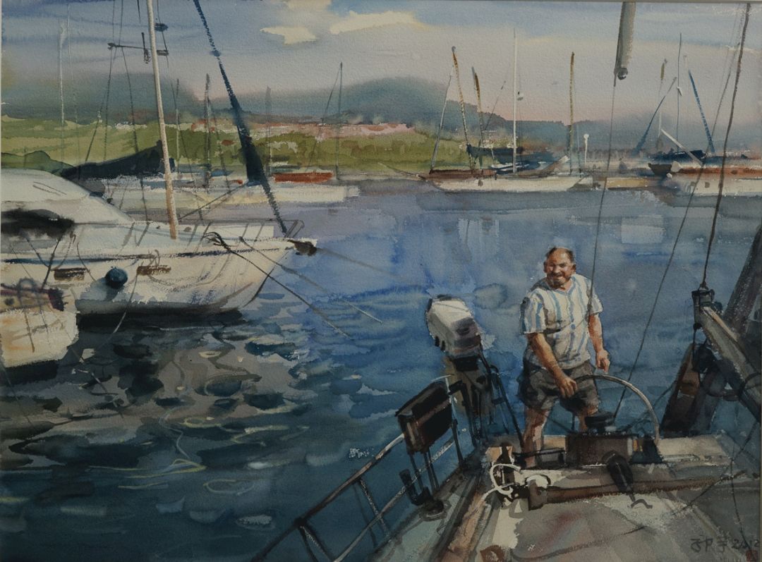 郭宁油画水彩画作品集,诗情画意