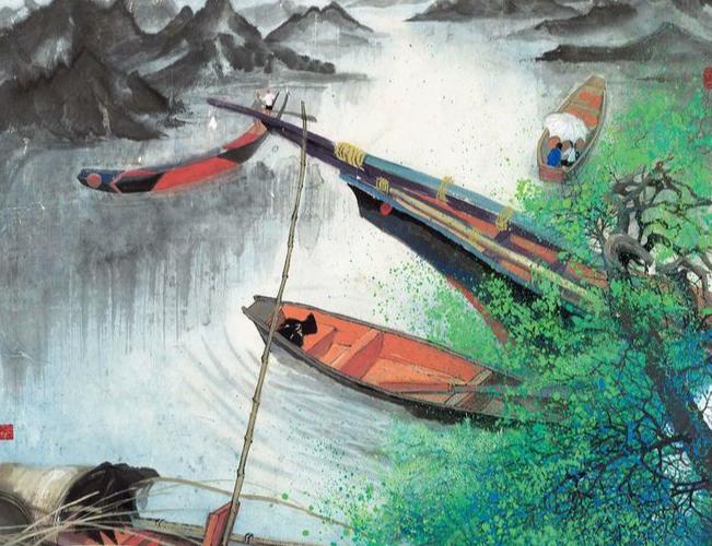 袁运甫著名画作,袁运甫彩墨荷花画法