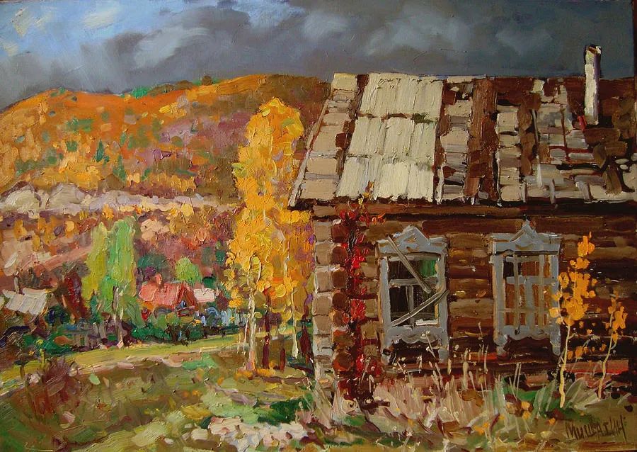 现代俄罗斯风景油画经典作品欣赏,米沙金油画作品