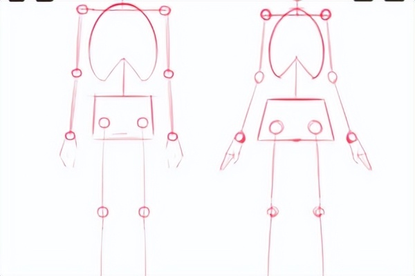 如何画人体结构动漫人物,漫画人体结构怎么画好看