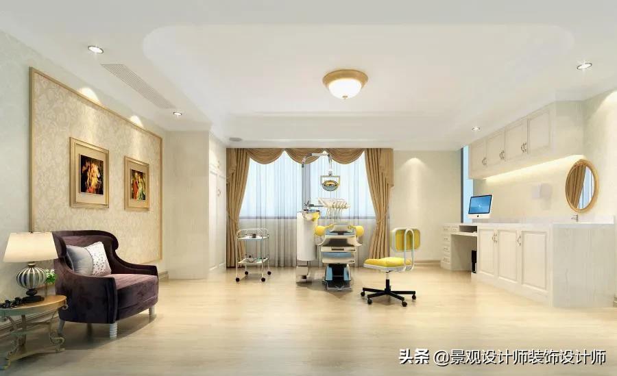 顶级口腔诊所设计图,120平口腔诊所设计案例