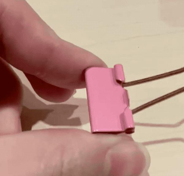 燕尾夹怎么用视频教程,长尾夹组合方法