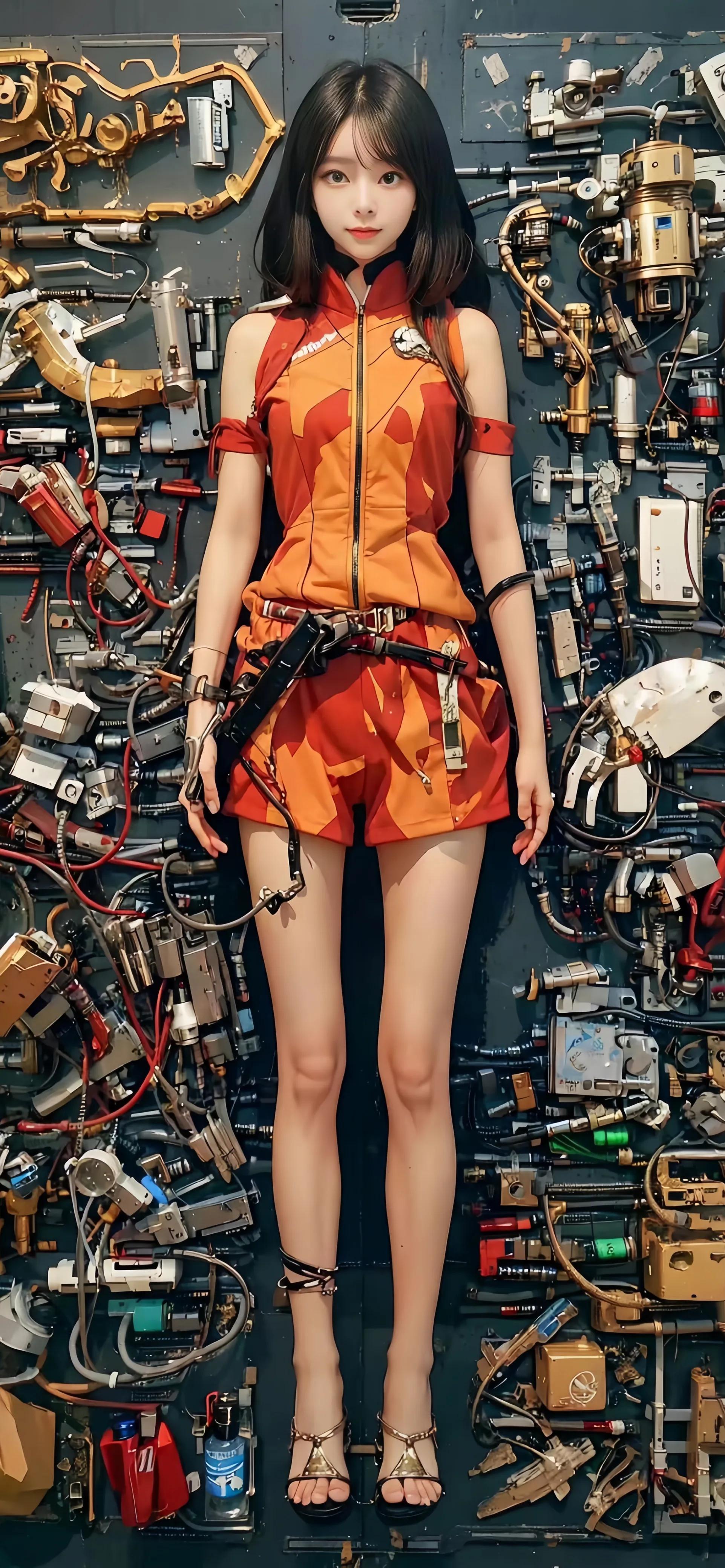 机械感十足的少女壁纸,机械风壁纸动态炫酷