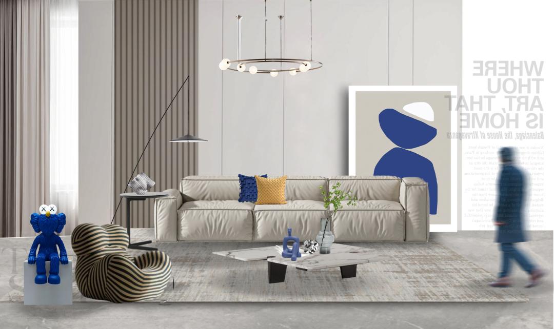 克莱因蓝背景图高级感,克莱因蓝设计