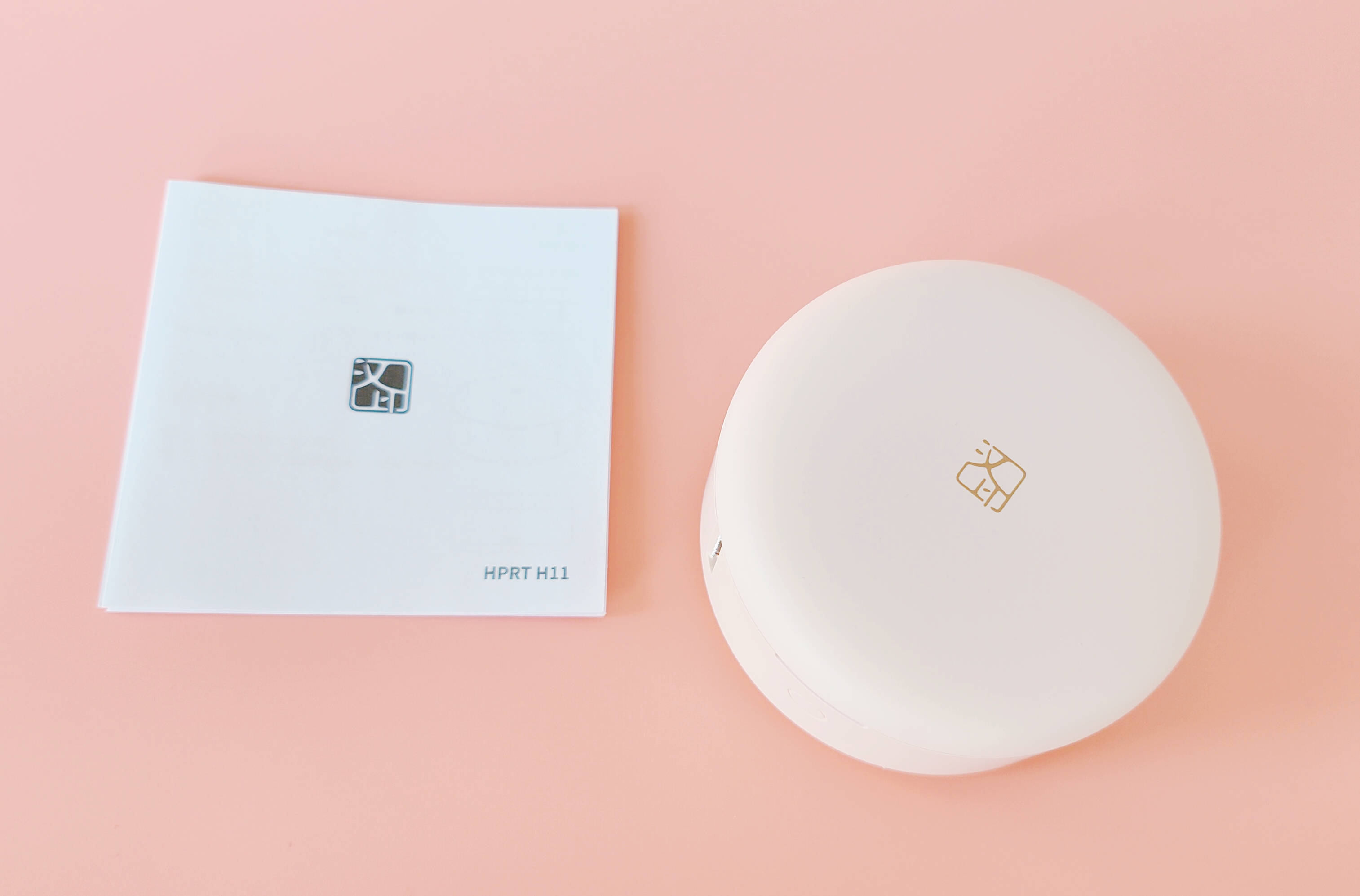 汉印美妆标签机小粉饼,汉印小粉饼打印图片