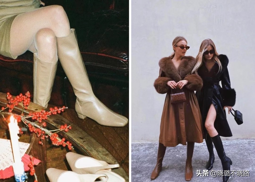 最近比较火的马丁靴和骑士靴,骑士靴跟马丁靴