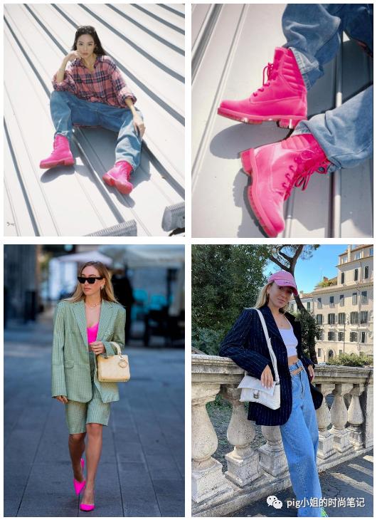 粉色搭配的高级穿法,粉色大衣穿搭高级感