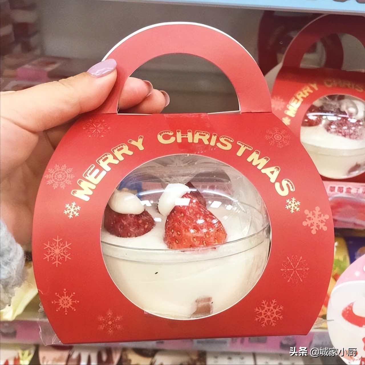 罗森新品测评草莓大福,罗森草莓系列