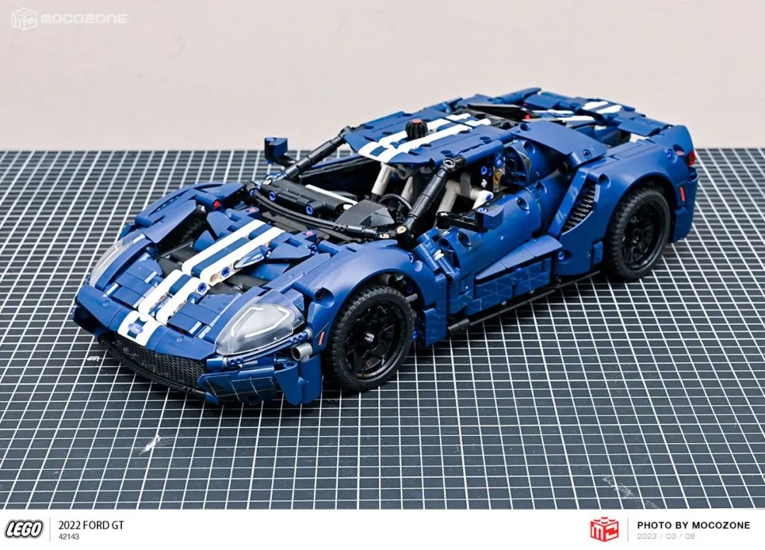 乐高积木福特gt跑车,福特gt2022