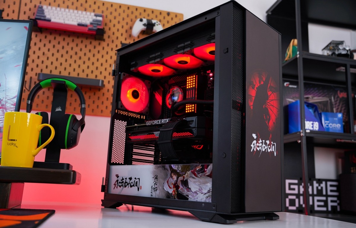 高级感桌面搭建,diy改造电脑主题机箱