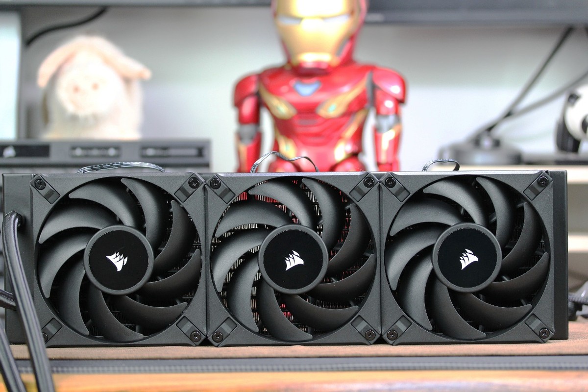 美商海盗船h150ipro水冷拆解,海盗船h150i精英版六风扇