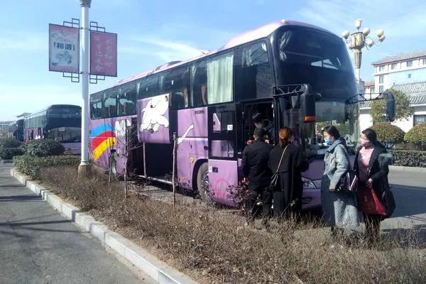在高工价之下，村里很多青年男女踏上了去郑州富士康的专车
