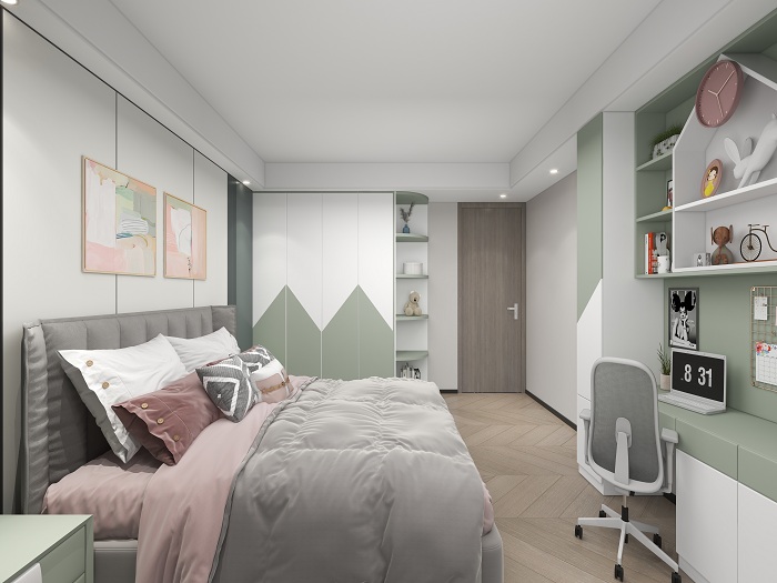 大王椰高雅灰颗粒板衣柜,大王椰家具板优势