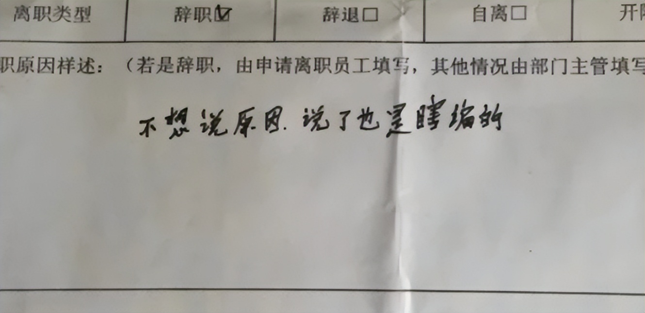 00后毕业生低情商辞职信火了,00后最低情商的辞职信