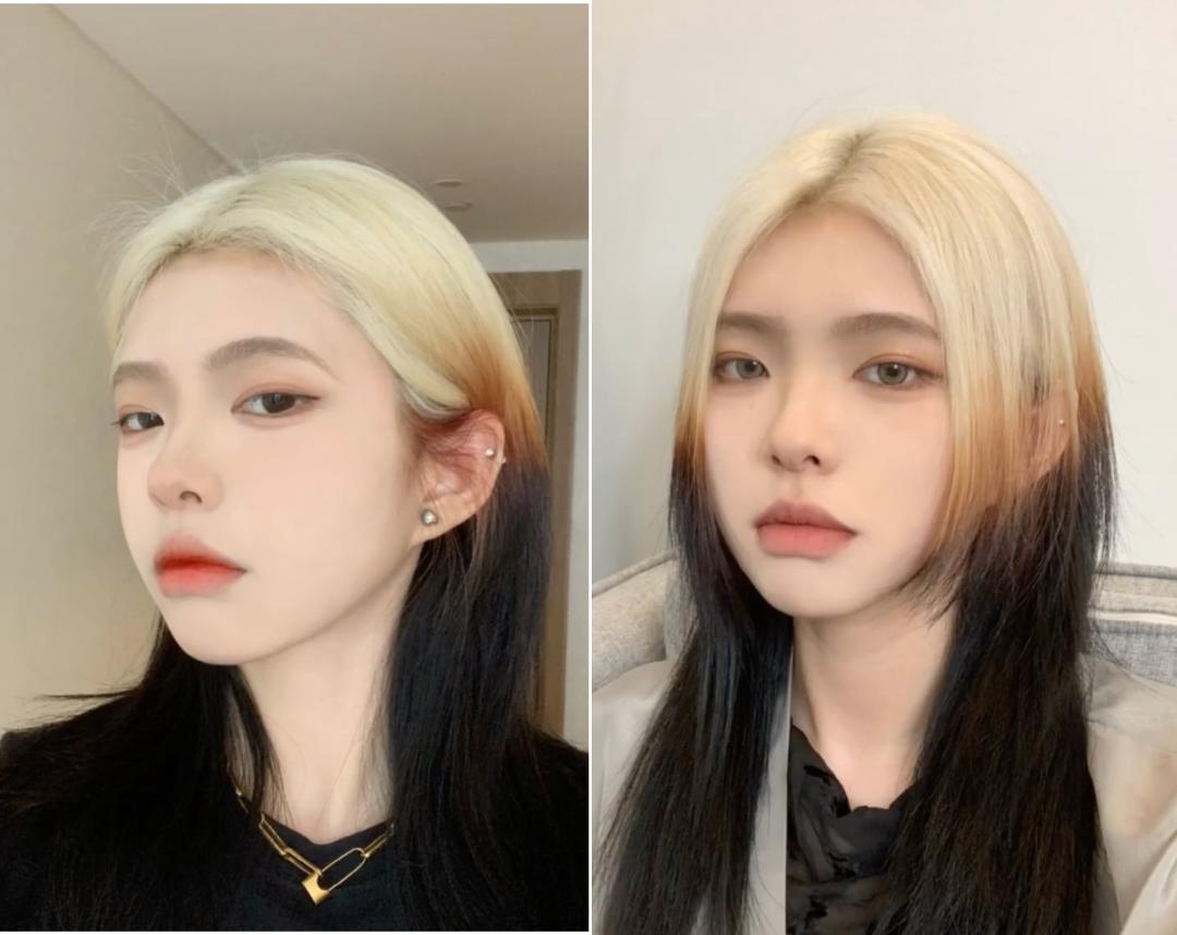 染完黑发以为很有气质,染红发颜值