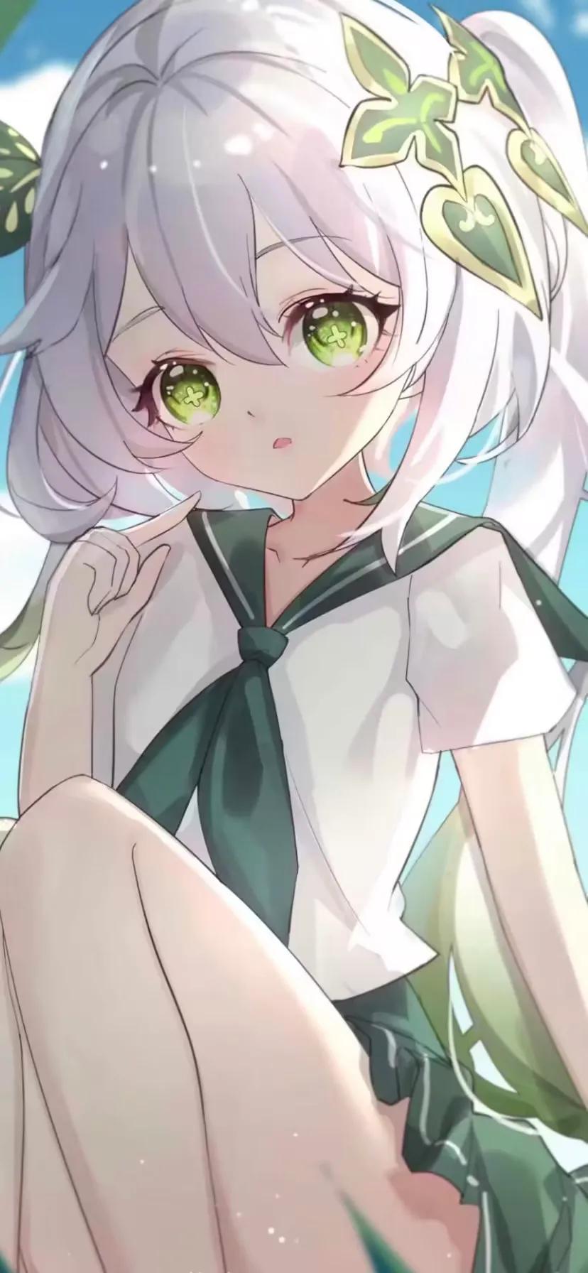 红衣佳人动漫壁纸,二次元壁纸之绿衣佳人