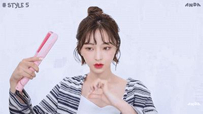 如何扎出女明星显脸小的高马尾,直刘海如何梳高马尾显脸小