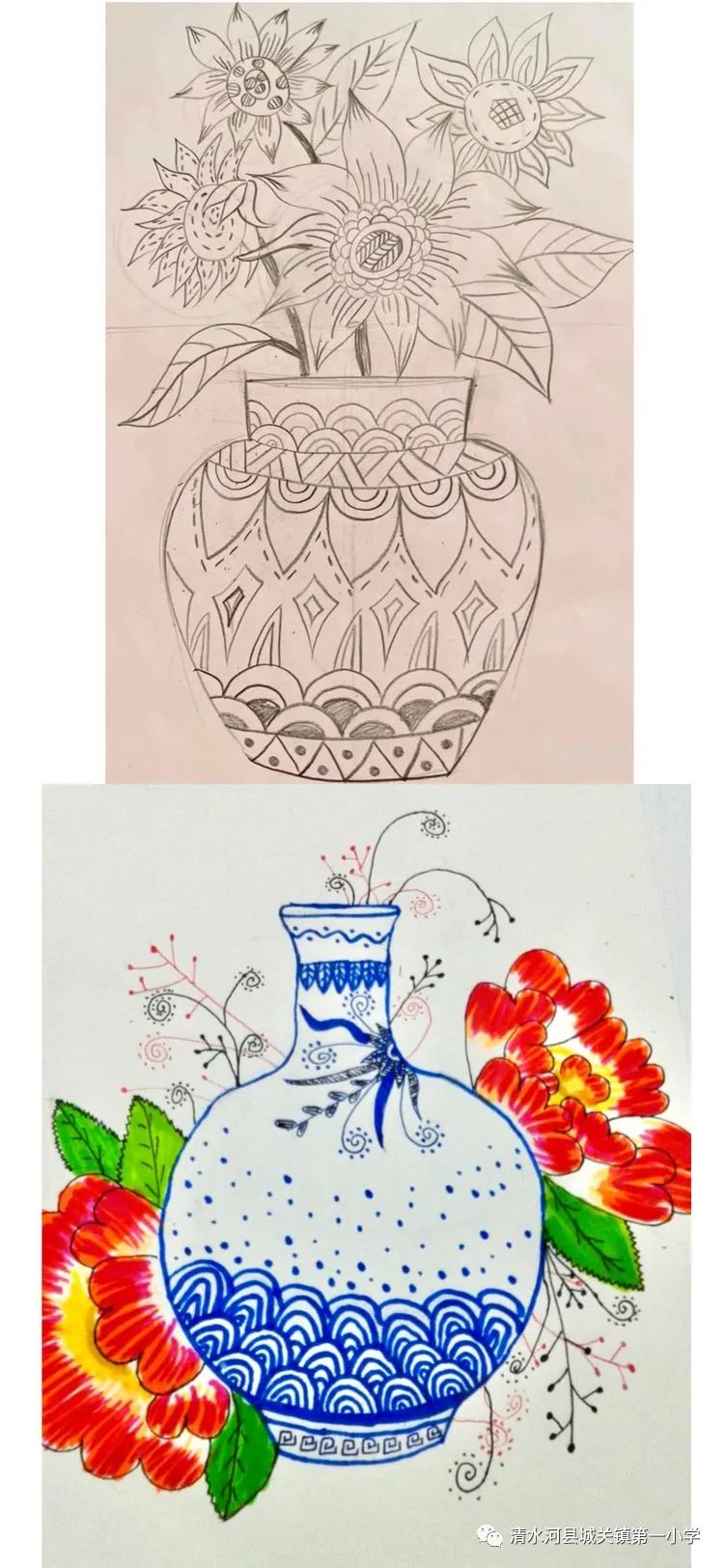 我是防疫小能手亲子绘画,童心有我共抗疫主题绘画