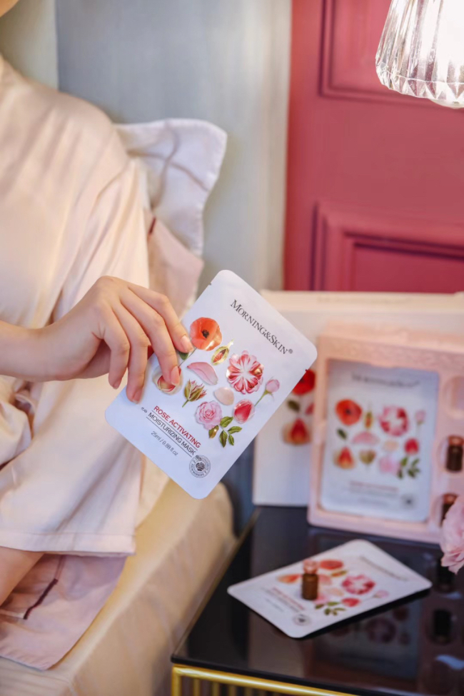 玫莉蔻安瓶精华补水面膜,玫莉蔻玫瑰水润保湿面膜