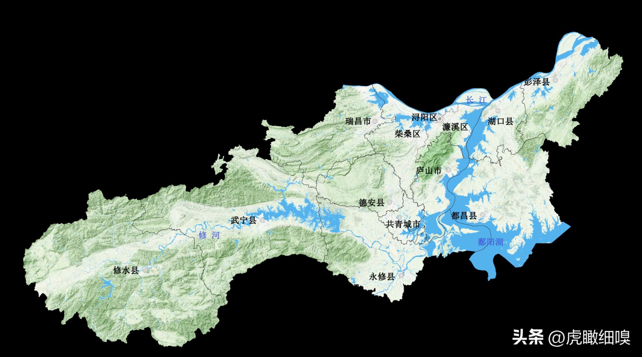 九江市城市总体规划图高清,九江市国土空间总体规划展示图