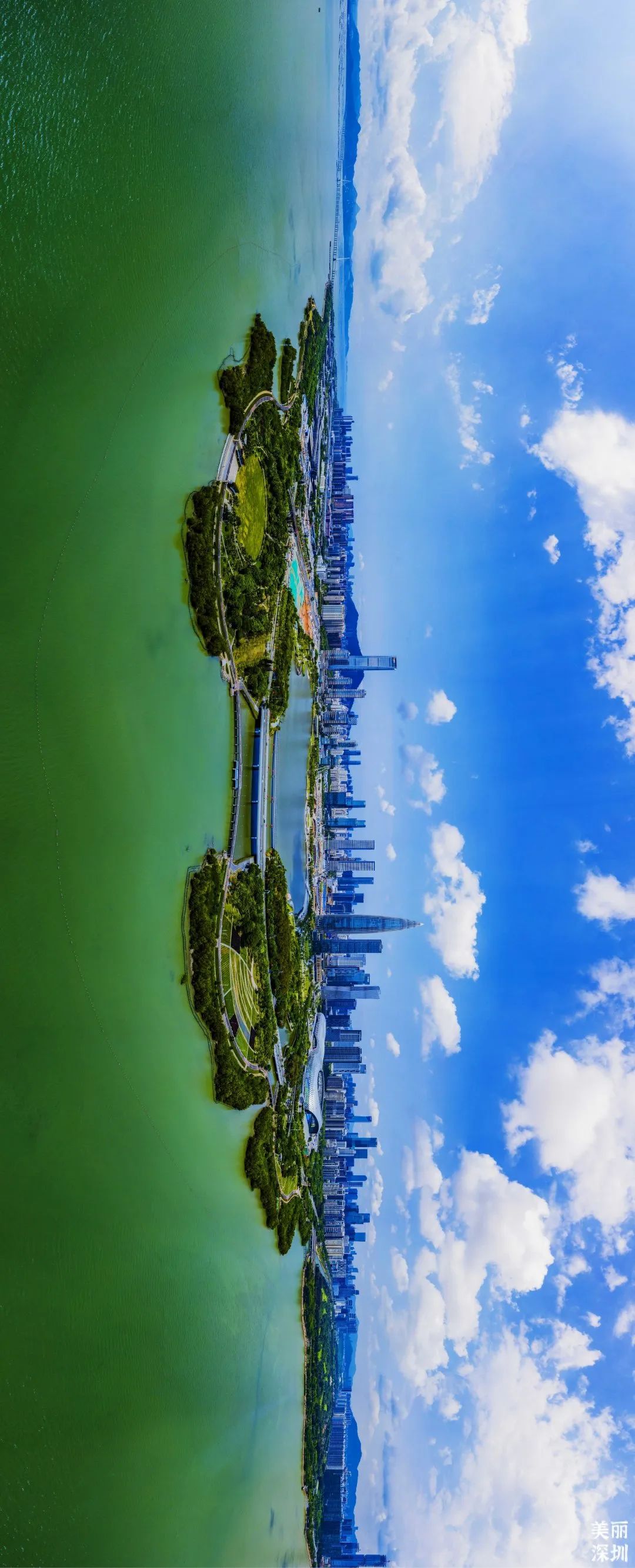 深圳莲花山公园航拍,航拍深圳凤凰山公园